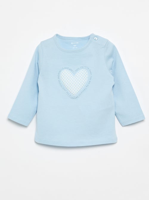 Langarm-Jersey-T-Shirt - Kiabi