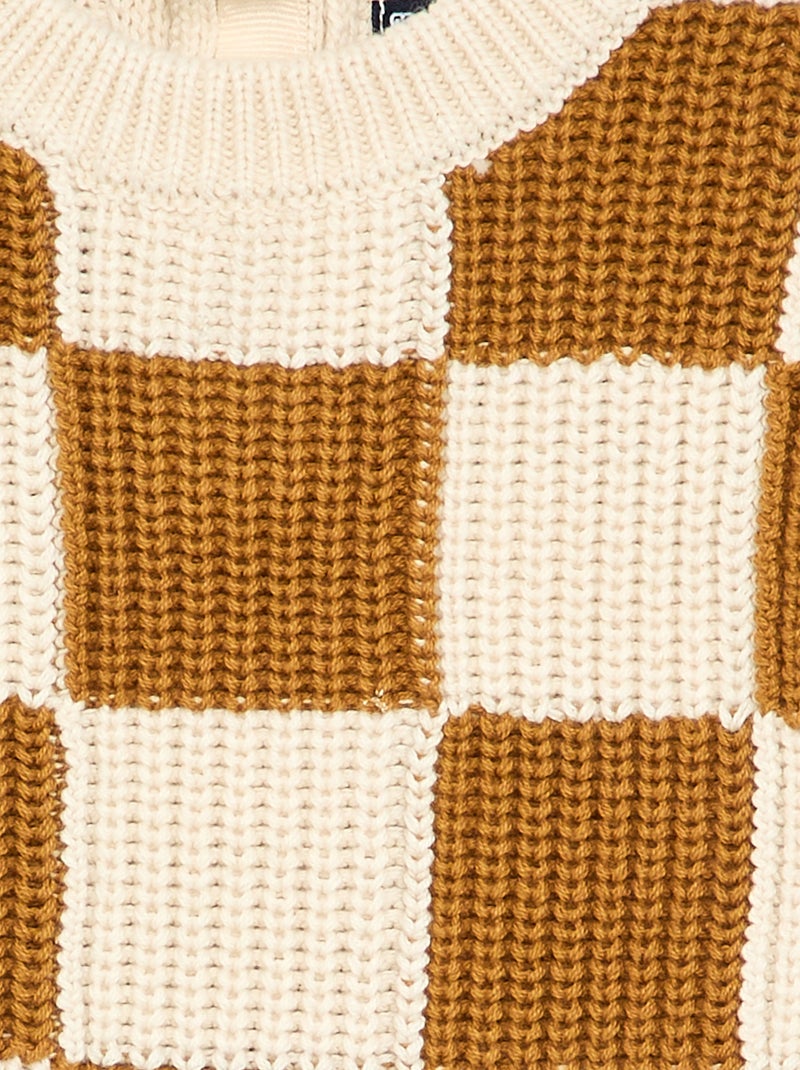 Langarm-Pullover Beige - Kiabi