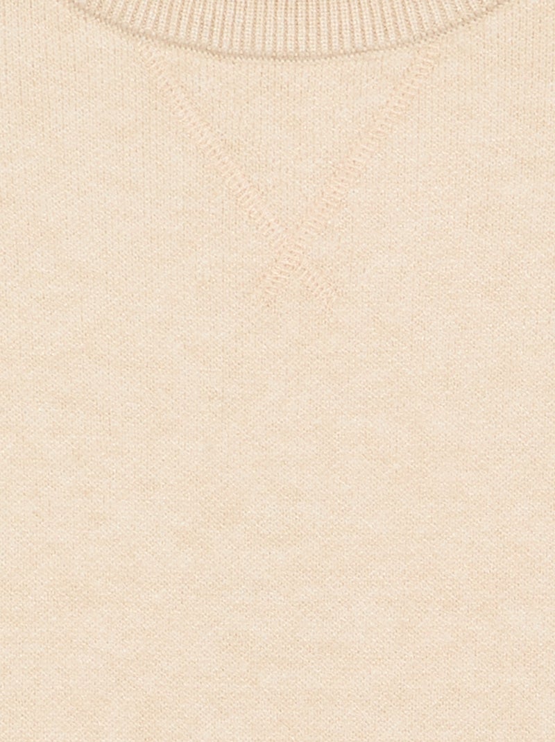 Langarm-Pullover Beige - Kiabi