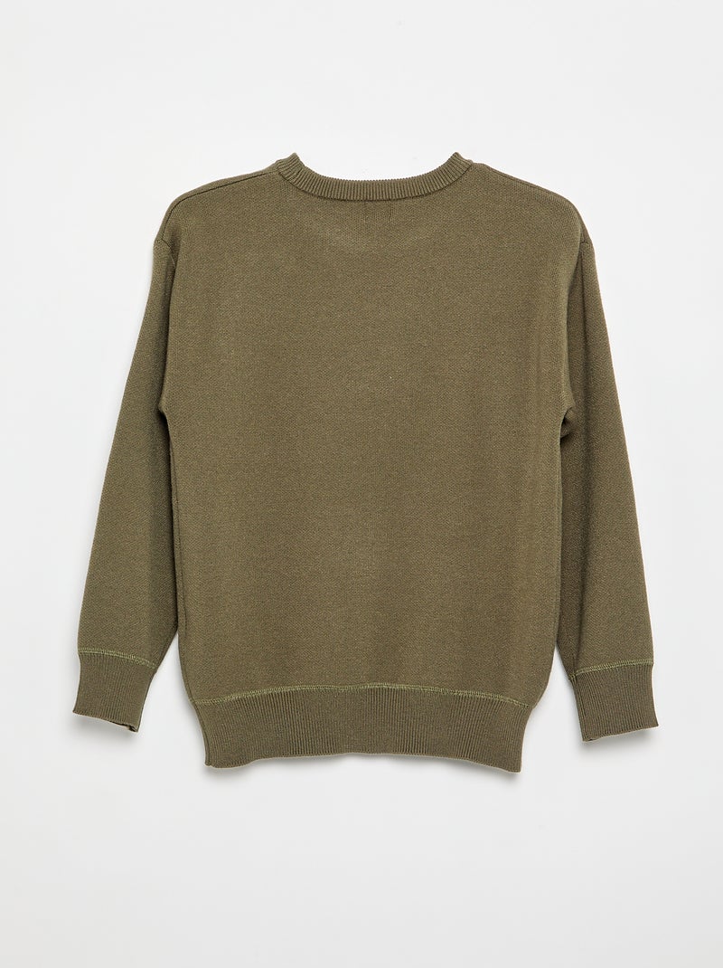 Langarm-Pullover Grün - Kiabi
