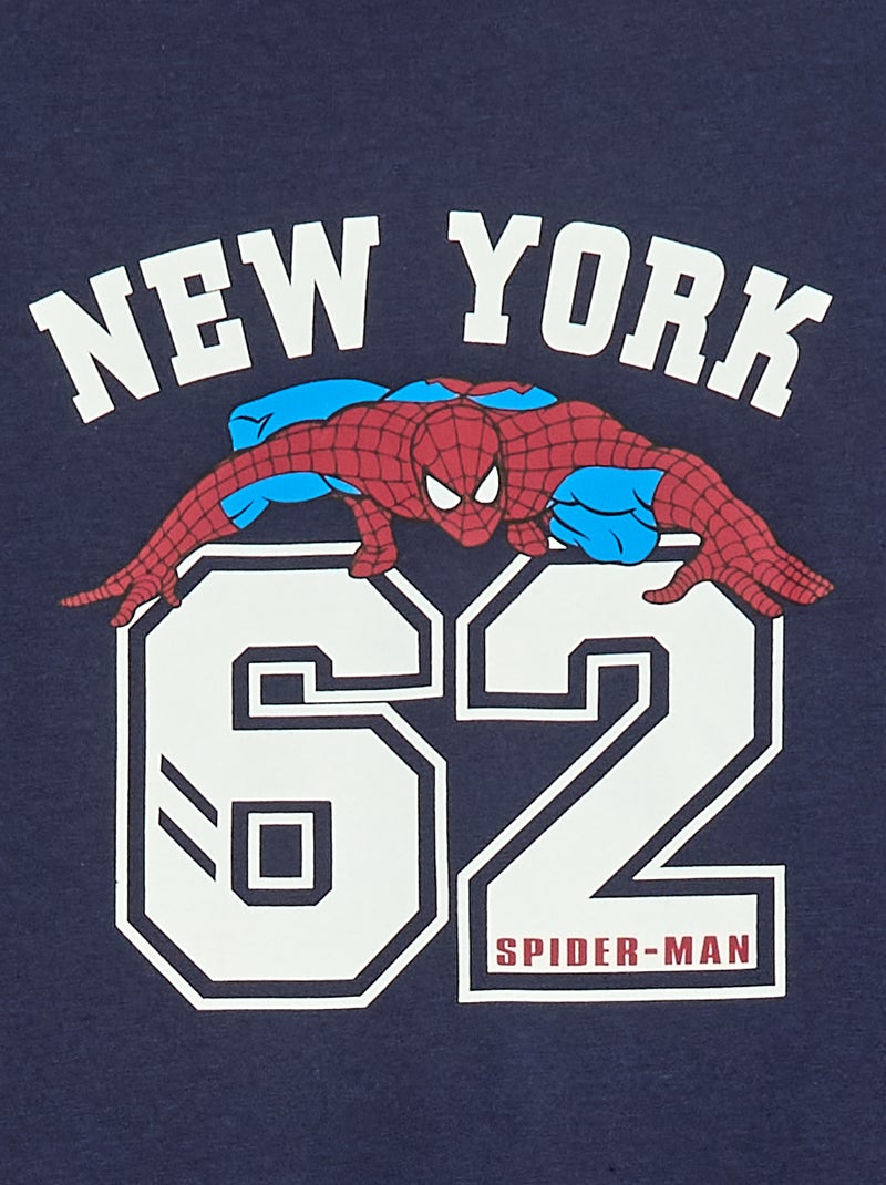 Langarm-Pyjama-Set "Spider-Man" "Marvel" - 2-teilig Blau - Kiabi