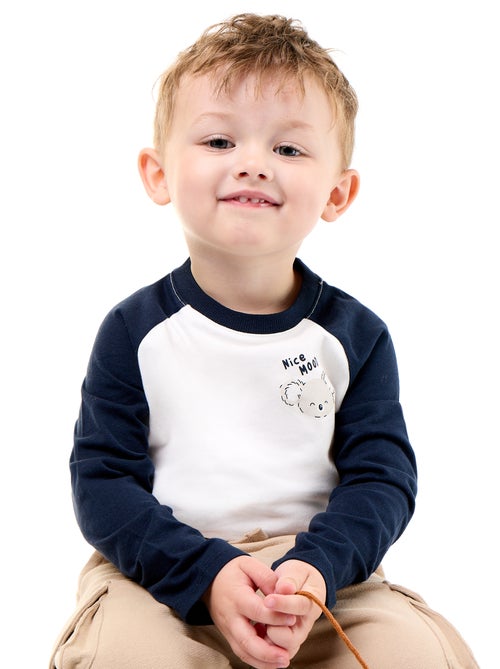 Langarm-Raglan-T-Shirt - Kiabi