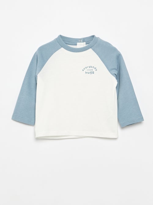 Langarm-Raglan-T-Shirt - Kiabi