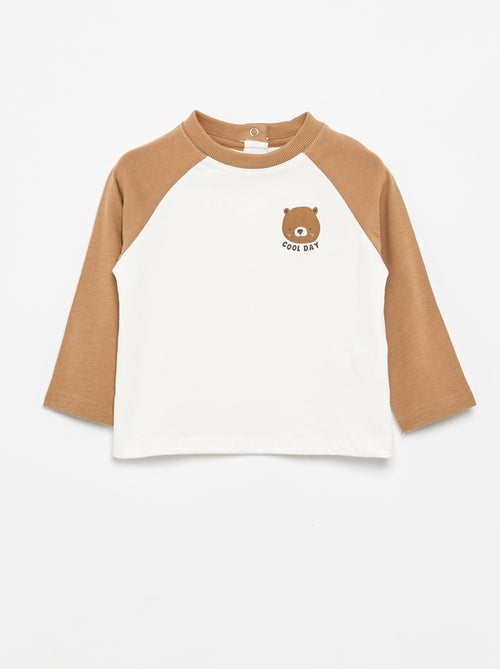 Langarm-Raglan-T-Shirt - Kiabi Langarm-Raglan-T-Shirt - Kiabi