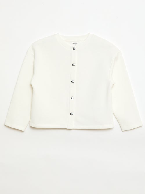 Langarm-Strickjacke mit Druckknopfverschluss - Kiabi