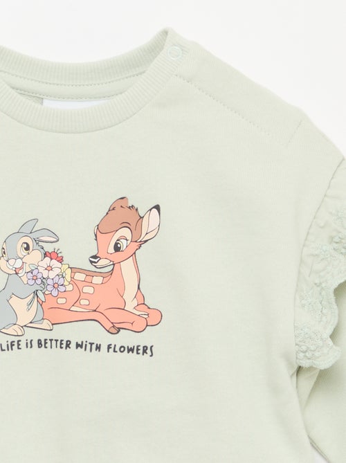 Langarm-Sweatshirt 'Bambi' 'Disney' mit bestickten Rüschen - Kiabi