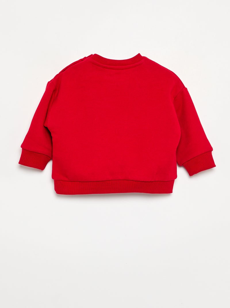 Langarm-Sweatshirt "Disney" Rouge - Kiabi