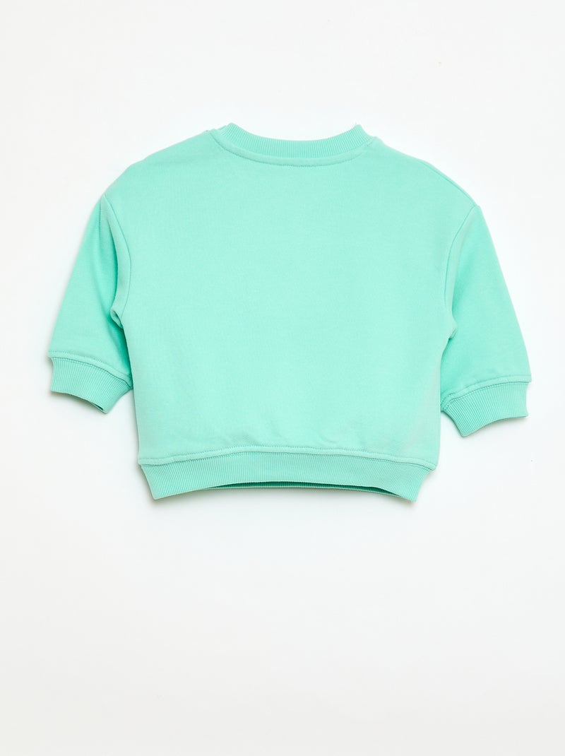 Langarm-Sweatshirt Grün - Kiabi