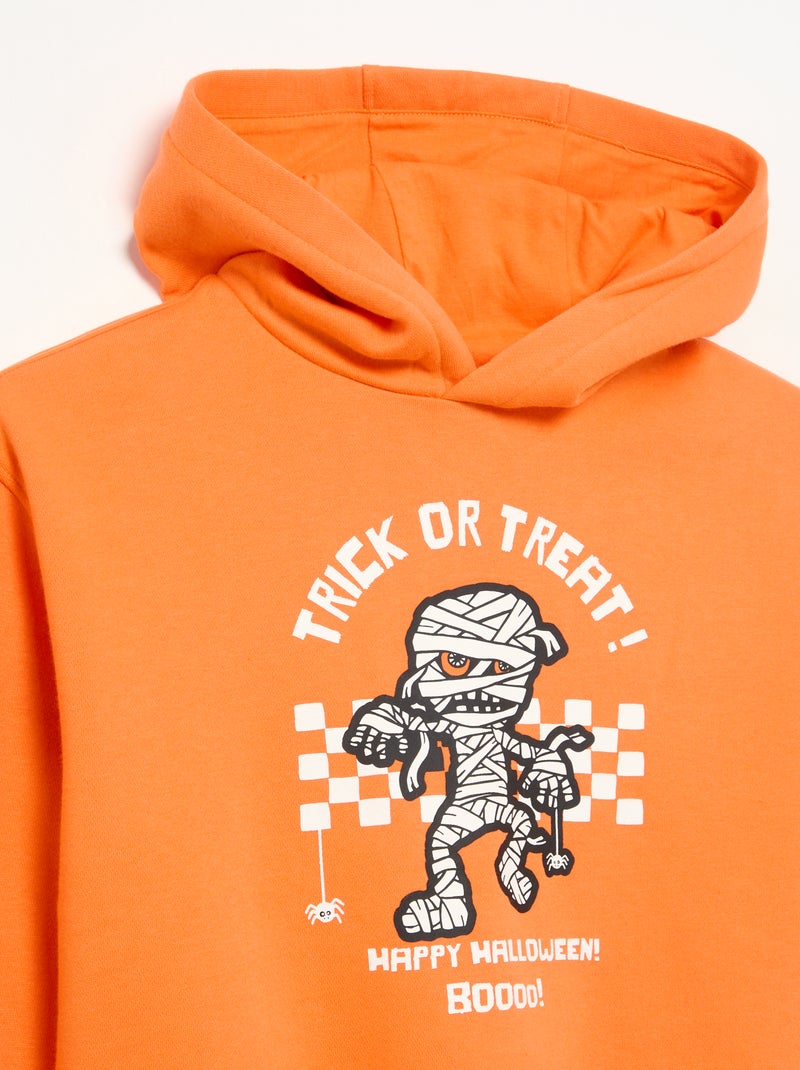 Langarm-Sweatshirt 'Halloween' Orange - Kiabi