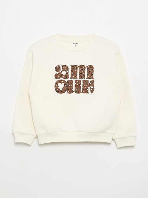 Langarm-Sweatshirt mit Aufdruck - Kiabi
