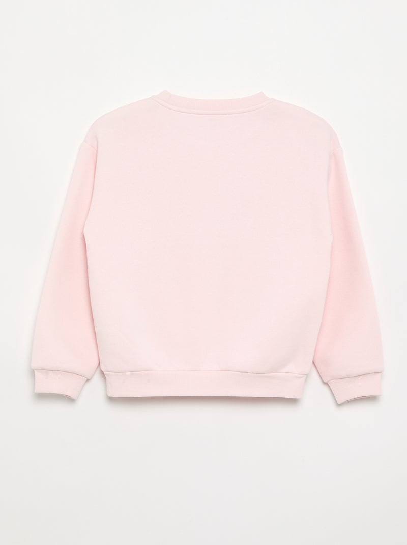 Langarm-Sweatshirt mit Aufdruck Rosa - Kiabi