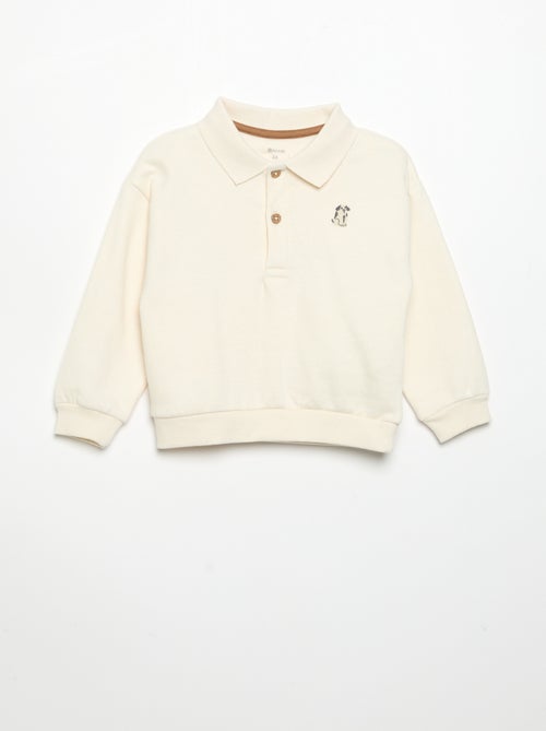 Langarm-Sweatshirt mit Polokragen - Kiabi