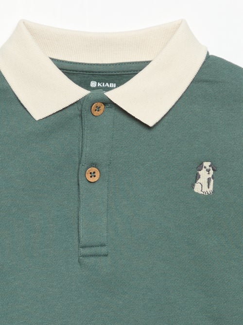 Langarm-Sweatshirt mit Polokragen - Kiabi