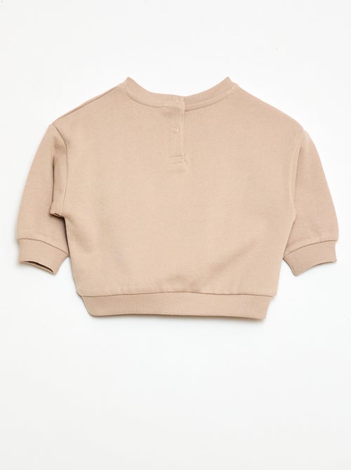 Langarm-Sweatshirt mit Rundhalsausschnitt - Kiabi