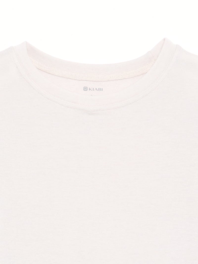 Langarm-T-Shirt aus Wollmischung Gris - Kiabi