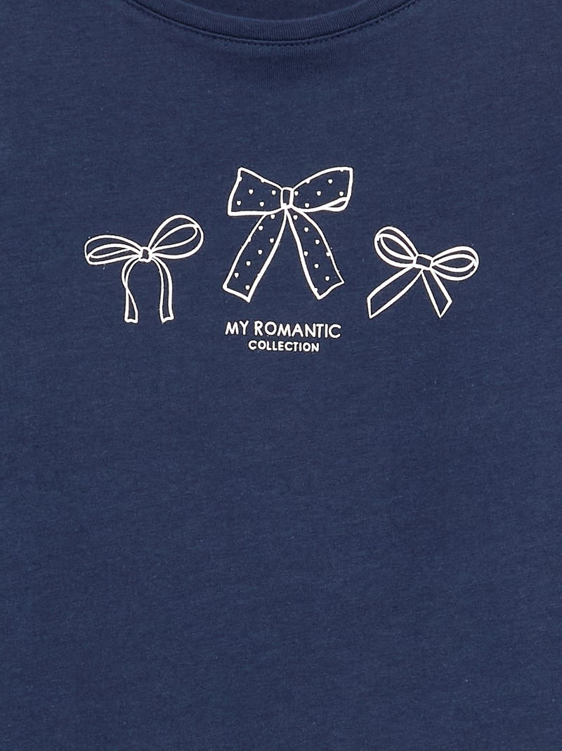 Langarm-T-Shirt Blau - Kiabi