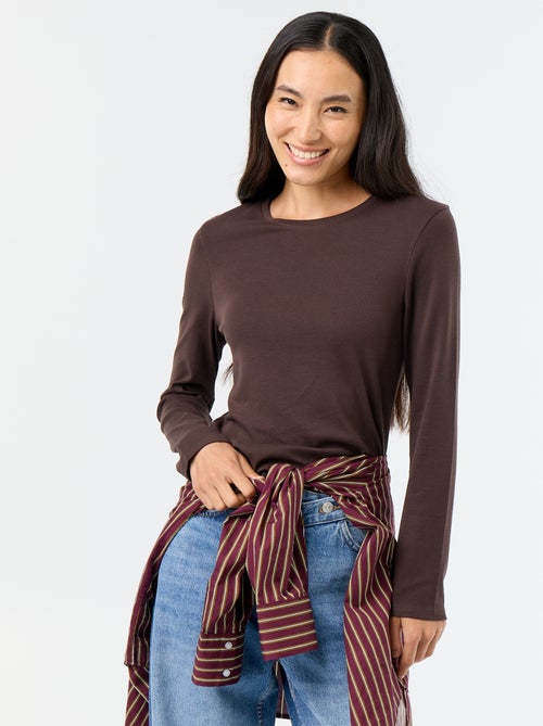Langarm-T-Shirt - Kiabi