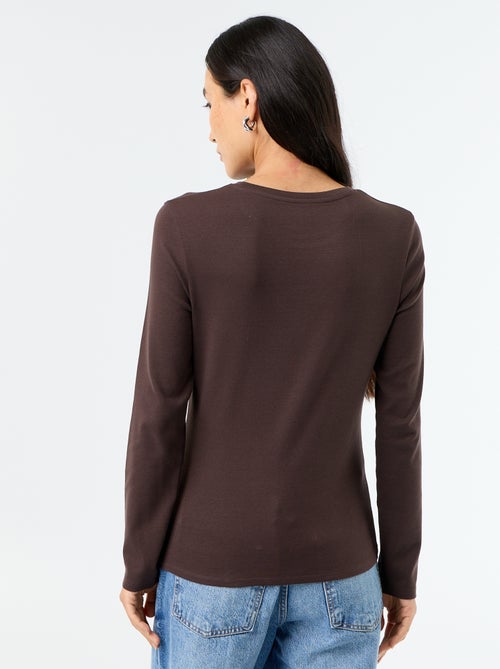 Langarm-T-Shirt - Kiabi