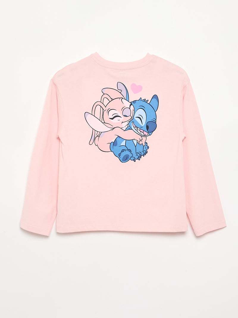 Langarm-T-Shirt "Disney" Rosa - Kiabi