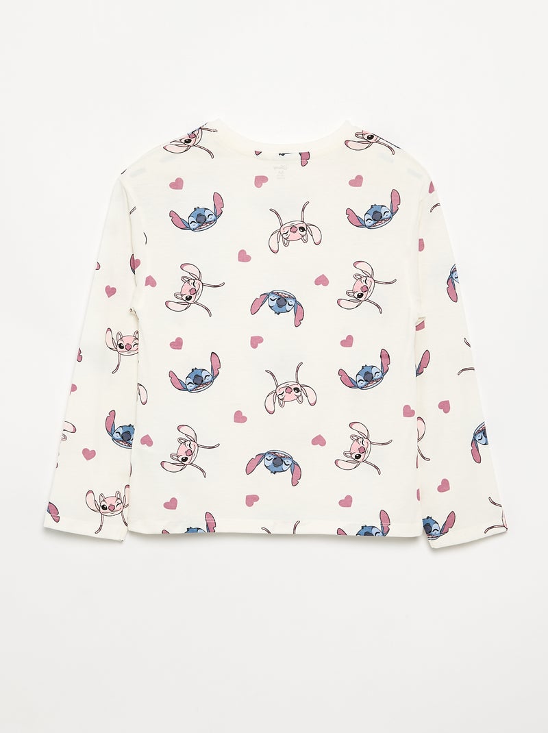 Langarm-T-Shirt 'Disney' Weiß - Kiabi