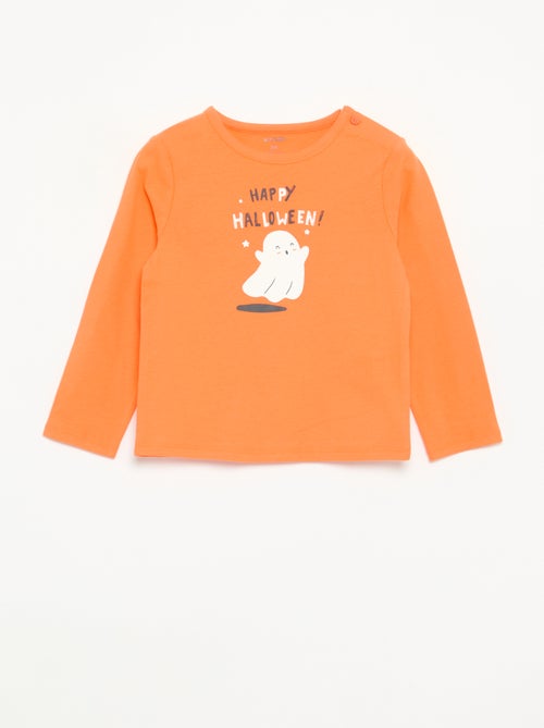 Langarm-T-Shirt 'Halloween' - Kiabi