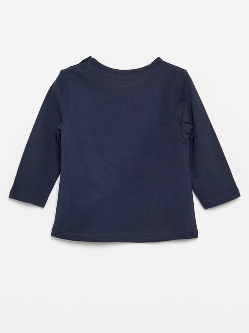 Langarm-T-Shirt mit Aufdruck - Kiabi