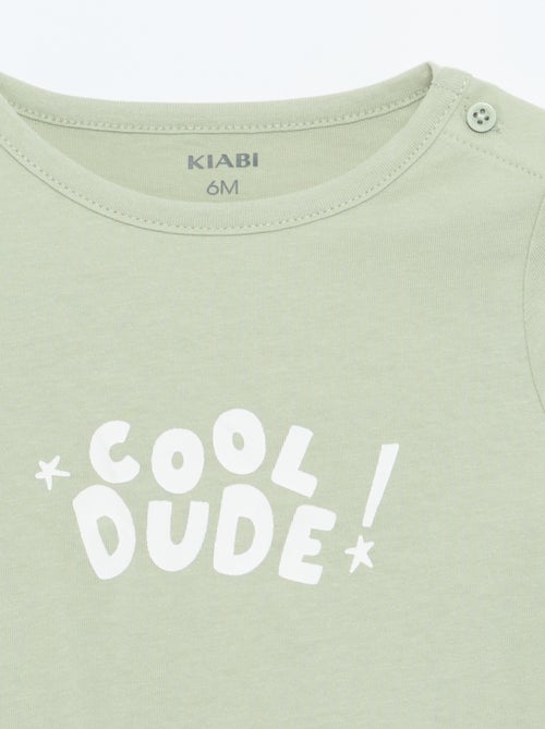 Langarm-T-Shirt mit Aufdruck - Kiabi