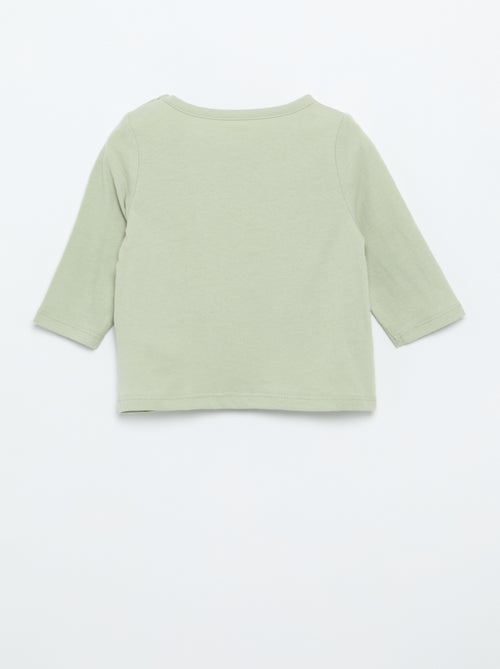 Langarm-T-Shirt mit Aufdruck - Kiabi