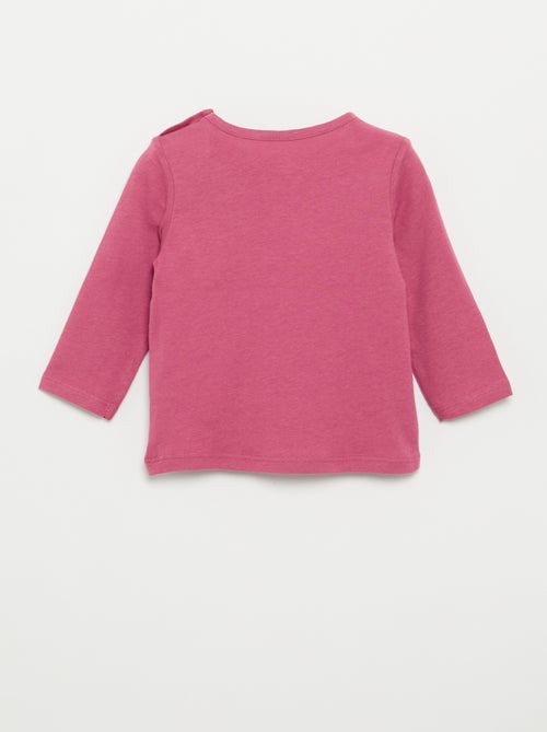 Langarm-T-Shirt mit Aufdruck - Kiabi