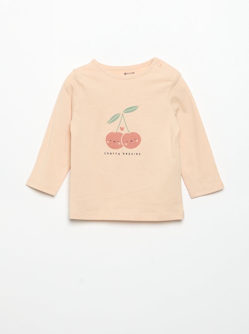 Langarm-T-Shirt mit Aufdruck - Kiabi