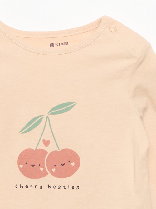 Langarm-T-Shirt mit Aufdruck - Kiabi
