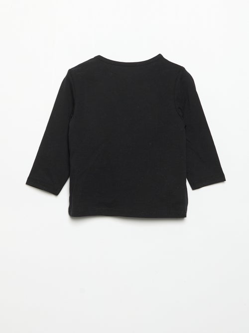Langarm-T-Shirt mit Aufdruck - Kiabi