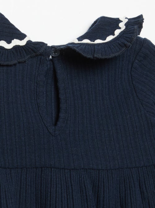 Langarm-T-Shirt mit Bubikragen - Kiabi
