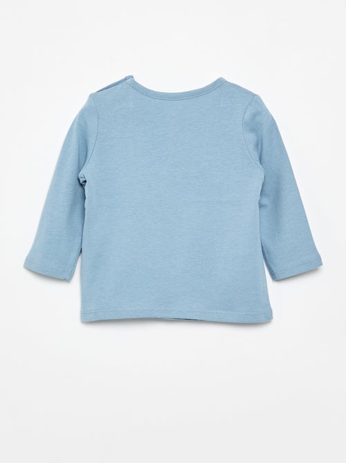 Langarm-T-Shirt mit lustigem Motiv - Kiabi