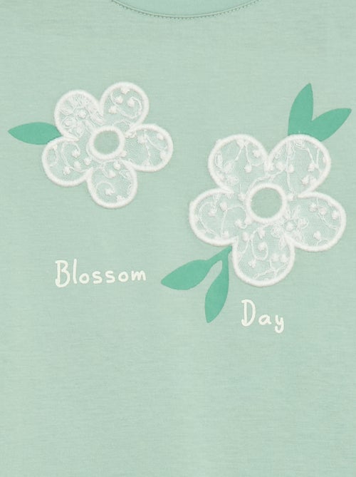 Langarm-T-Shirt mit Pailletten - Kiabi