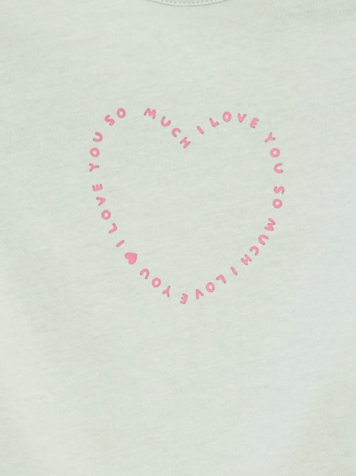 Langarm-T-Shirt mit Print - Kiabi
