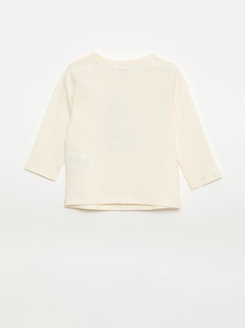 Langarm-T-Shirt mit Sujet - Kiabi
