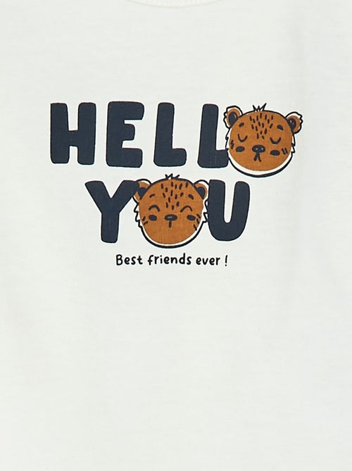 Langarm-T-Shirt mit Sujet - Kiabi