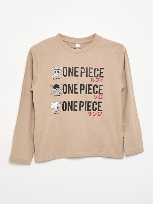 Langarm-T-Shirt 'One Piece' - Kiabi