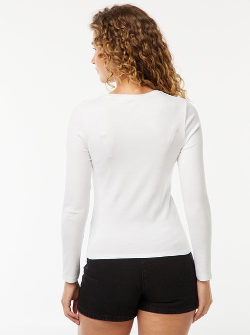 Langarm-T-Shirt - Kiabi