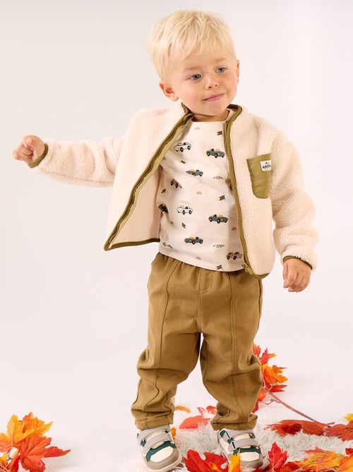 Langarm-Teddyfleece-Jäckchen - Kiabi