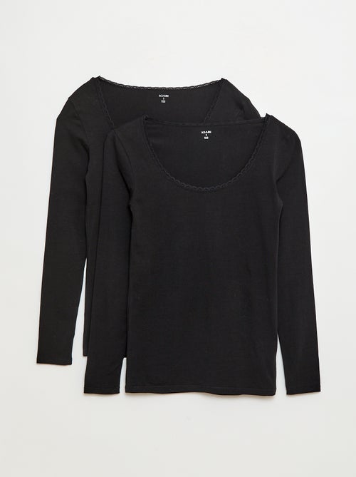 Langarm-Unterzieh-T-Shirt - Kiabi