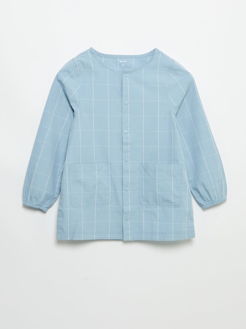 Langärmlige Schulschürze Bleu - Kiabi