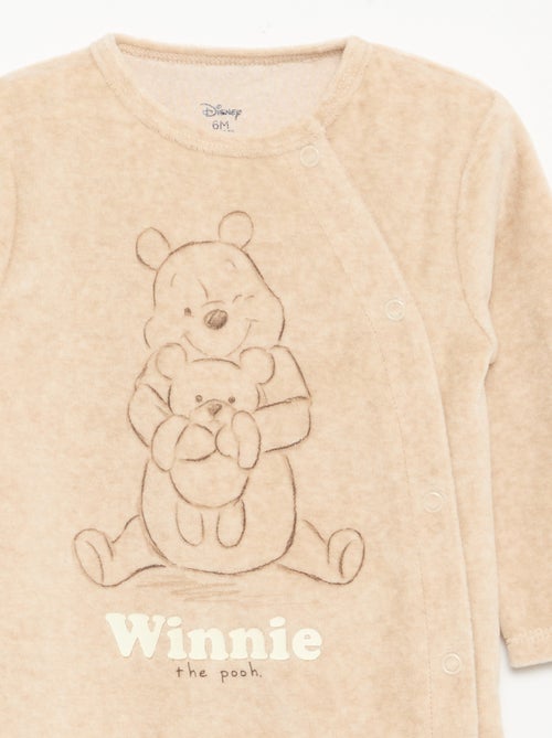 Langärmliger 'Disney' Schlafstrampler aus Samt - Kiabi Langärmliger 'Disney' Schlafstrampler aus Samt - Kiabi
