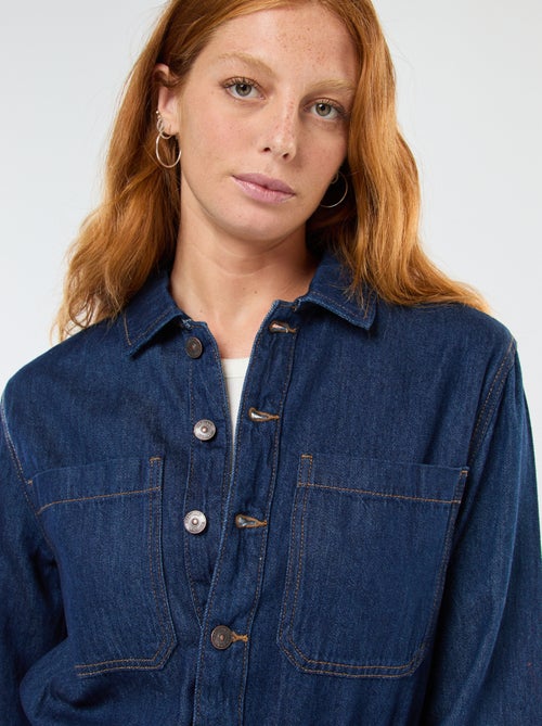 Langärmliger Jeans-Overall - Kiabi