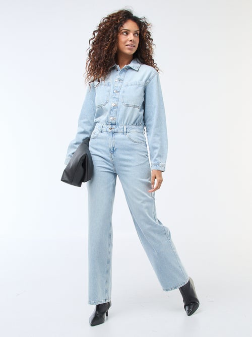 Langärmliger Jeans-Overall - Kiabi
