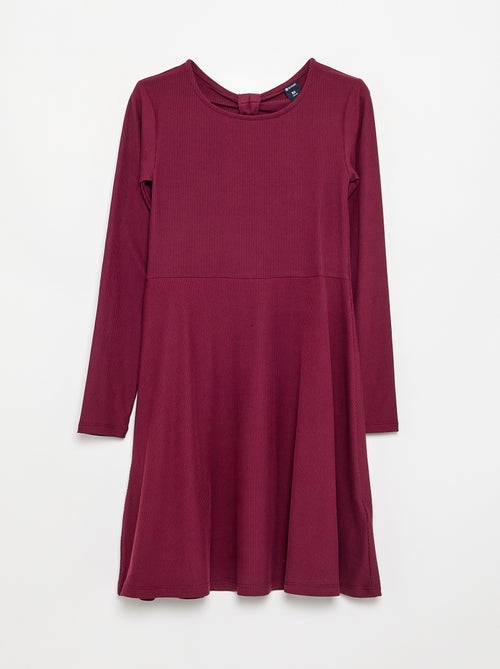 Langärmliges bedrucktes Kleid - Kiabi