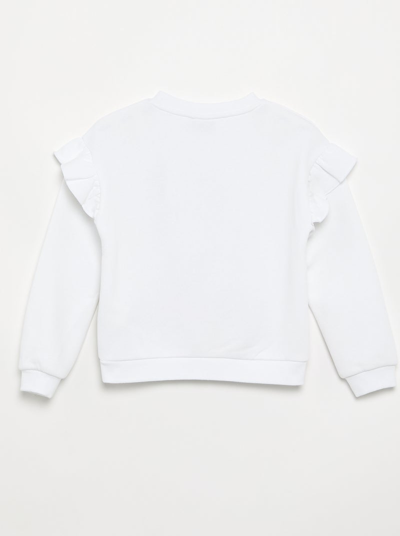 Langärmliges 'Disney'-Sweatshirt Weiß - Kiabi