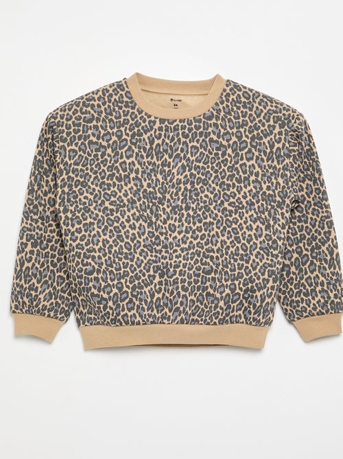 Langärmliges Sweatshirt mit Aufdruck - Kiabi Langärmliges Sweatshirt mit Aufdruck - Kiabi