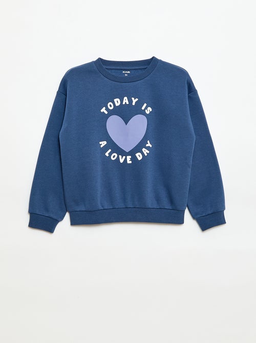 Langärmliges Sweatshirt mit Aufdruck - Kiabi Langärmliges Sweatshirt mit Aufdruck - Kiabi